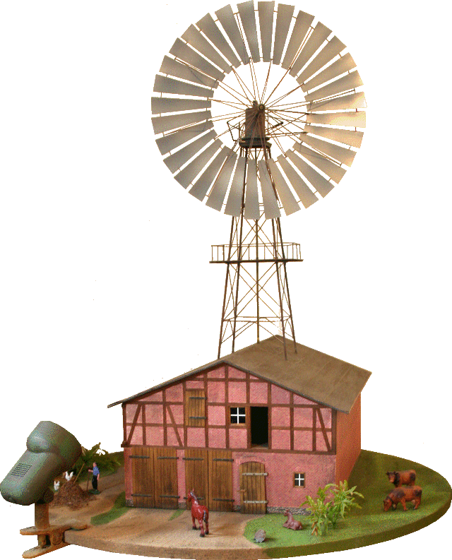 Modell der Turbinenmühle