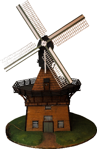 Modell der Schnupftabak-Mühle