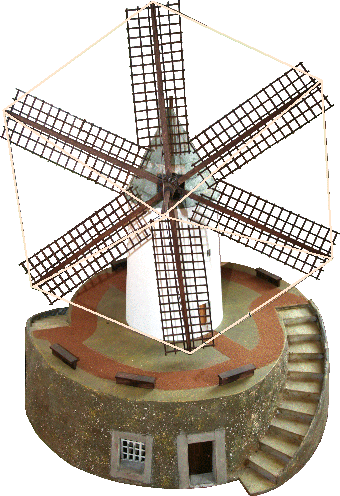 Modell einer Mühle von Mallorca