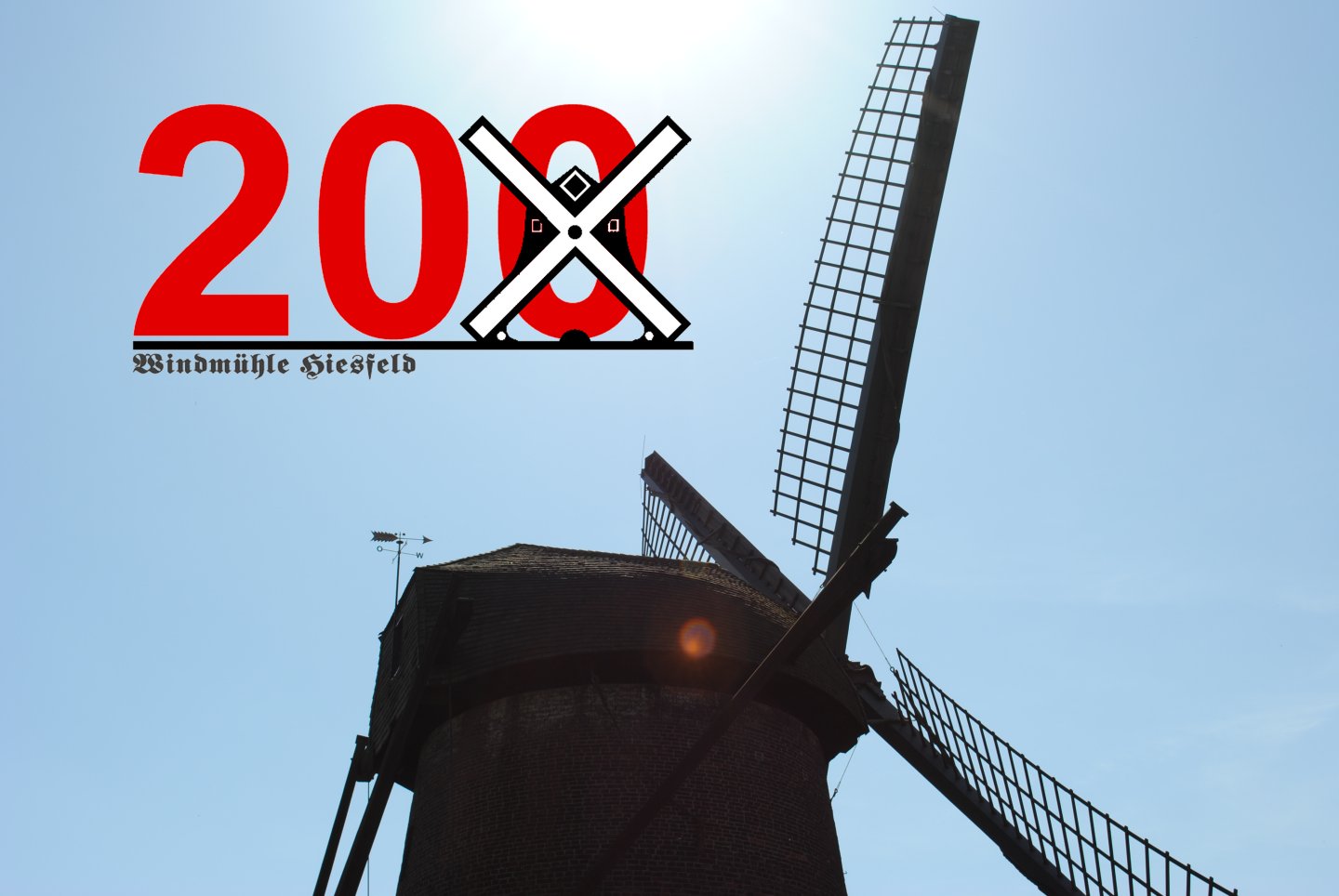 Die Windmühle wird 200 Jahre alt - Beginn der Inforeihe mit Logo