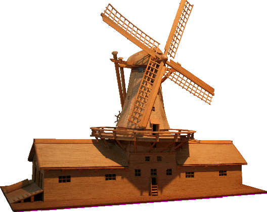 55 - Modell einer Industriemühle